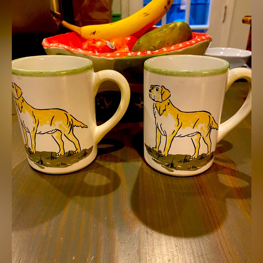 Pair of Dog  Coffee mugs